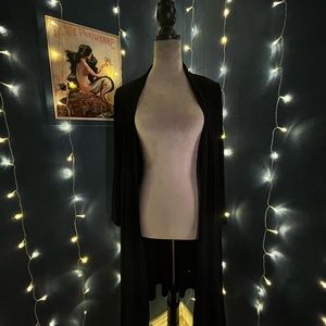 (HAANI) long silk cardigan